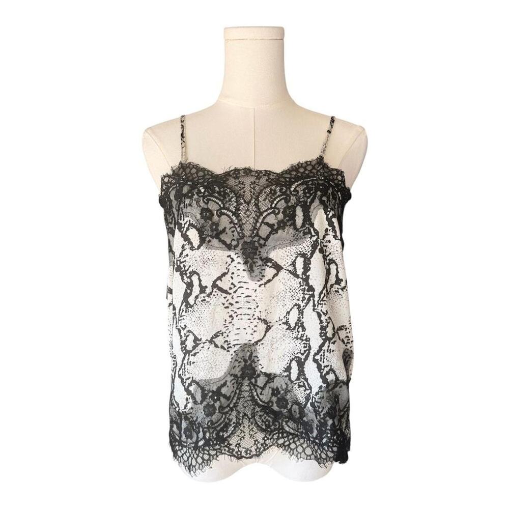 Storia black lace cami top